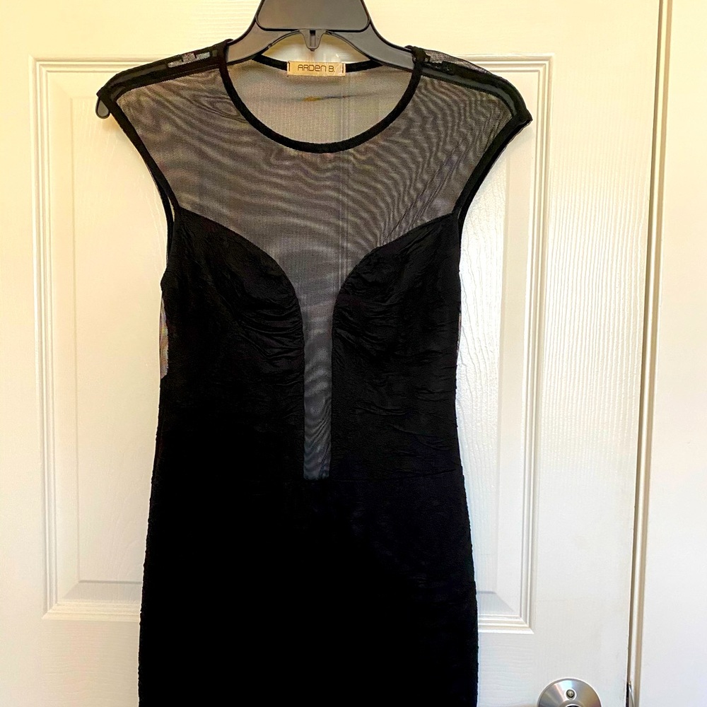 Black mini dress